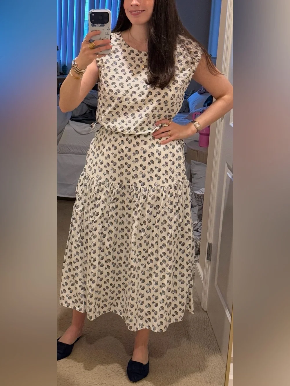 Banana Republic Linen-Blend Tiered Maxi Skirt - Picture 2 of 6